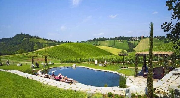 Piscine extérieure, piscine naturelle