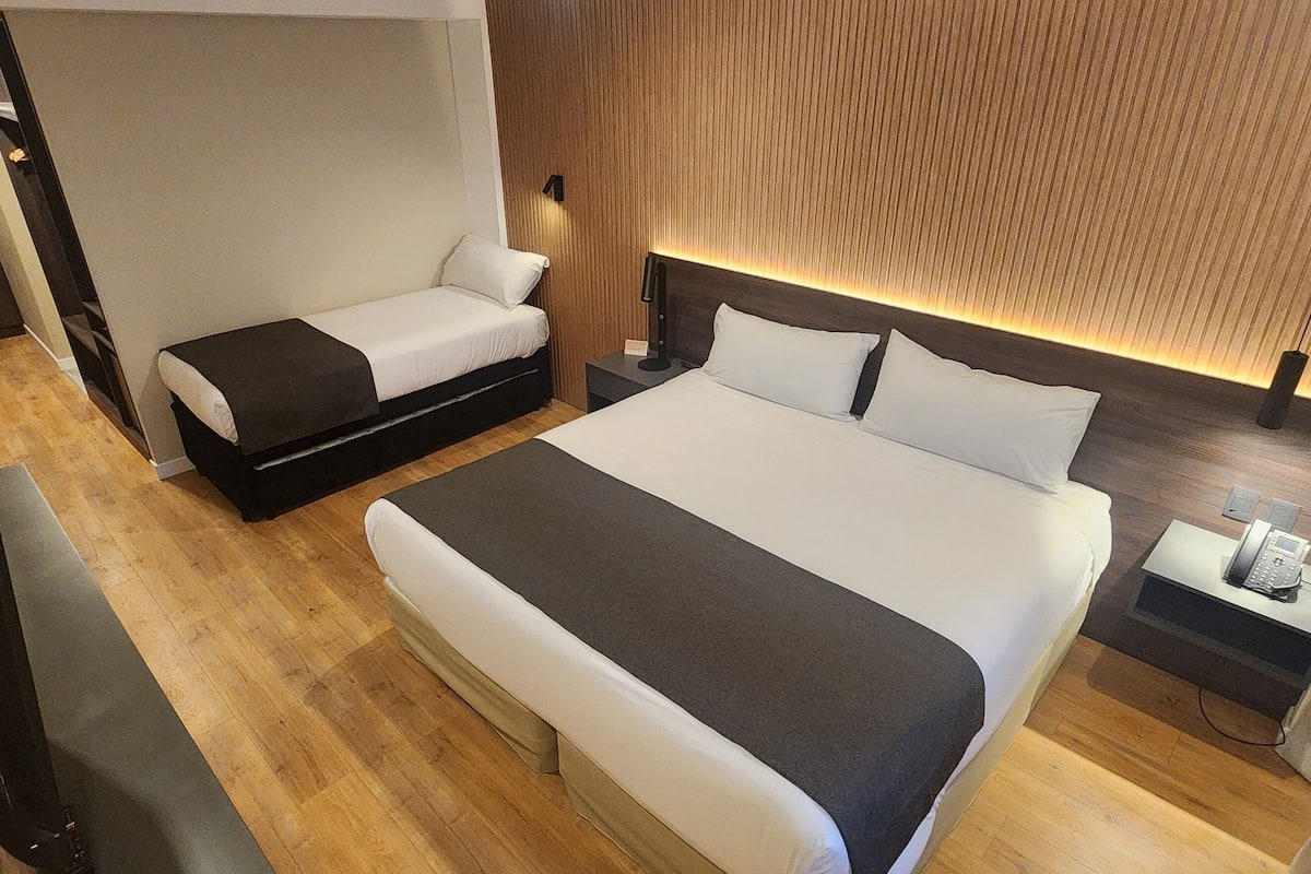 standard quadruple room | 1 bedroom, premium bedding, select comfort beds, minibar