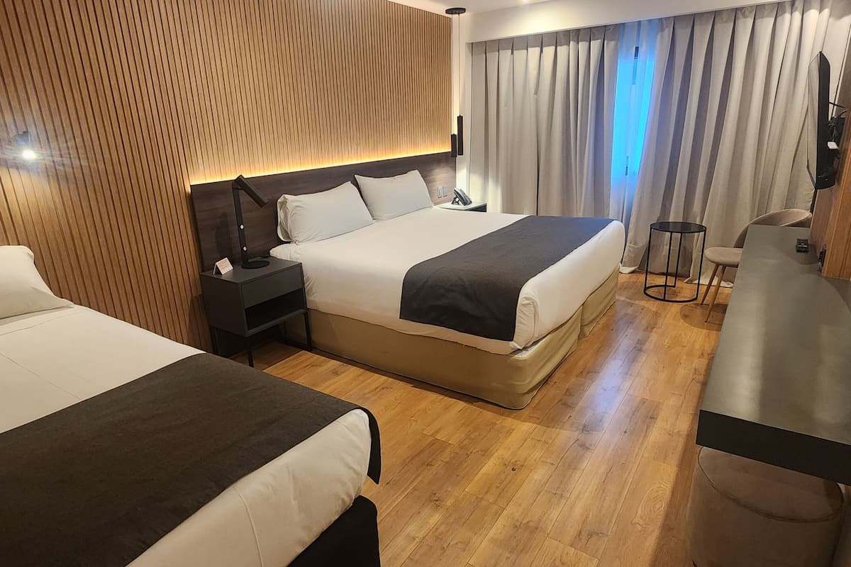 standard quadruple room | 1 bedroom, premium bedding, select comfort beds, minibar