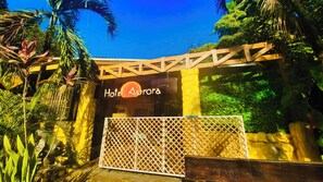 Entrée de l’hébergement