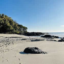 On the beach