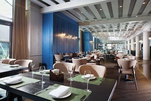 Breakfast, lunch served; Mediterranean cuisine, al fresco dining