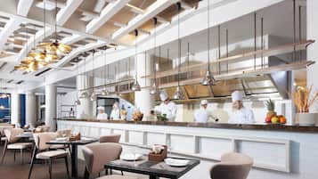 Breakfast, lunch, dinner served; Mediterranean cuisine, alfresco dining