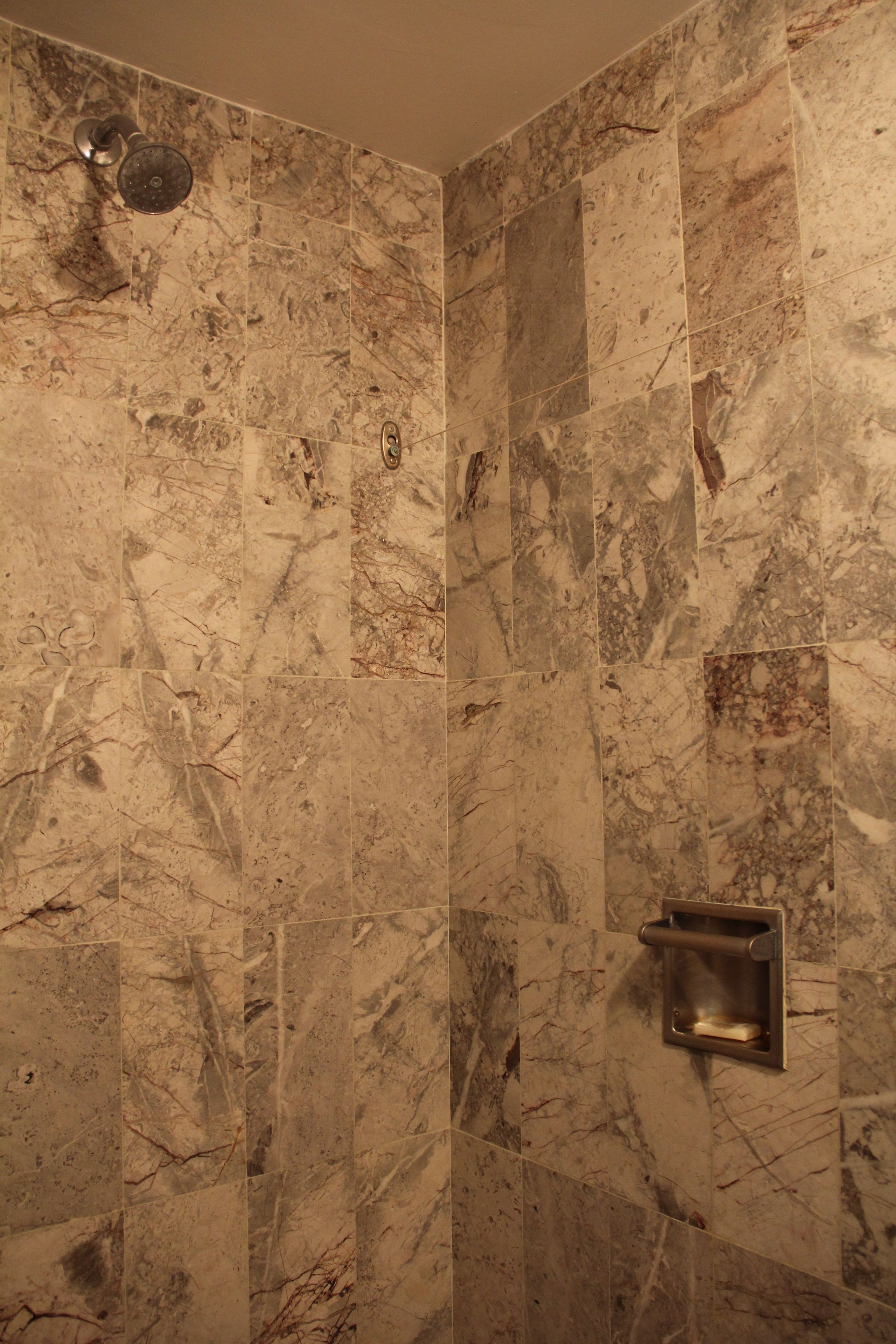 shower, rainfall showerhead, free toiletries, hair dryer