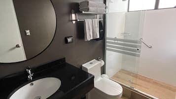 Free toiletries, hair dryer, towels, soap