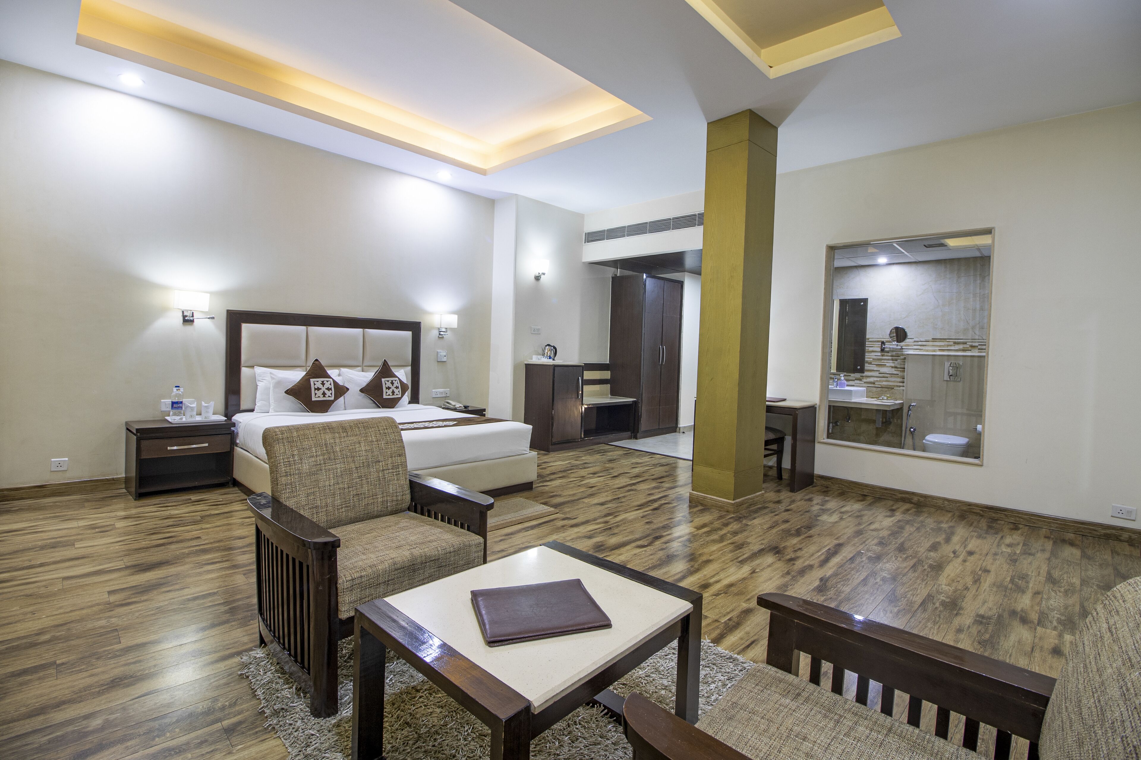 executive double room, 1 double bed, accessible, valley view | in-room safe, iron/ironing board, rollaway beds, free wifi