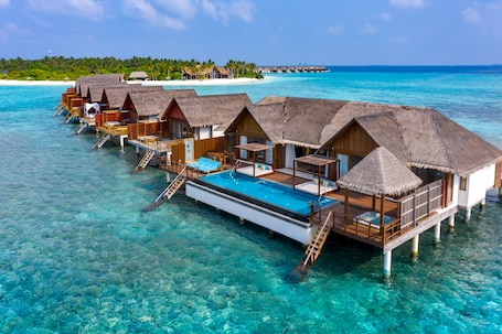 Two Bedrooms Reef Residence with Pool | Premium bedding, pillowtop beds, minibar, in-room safe. Furaveri Maldives