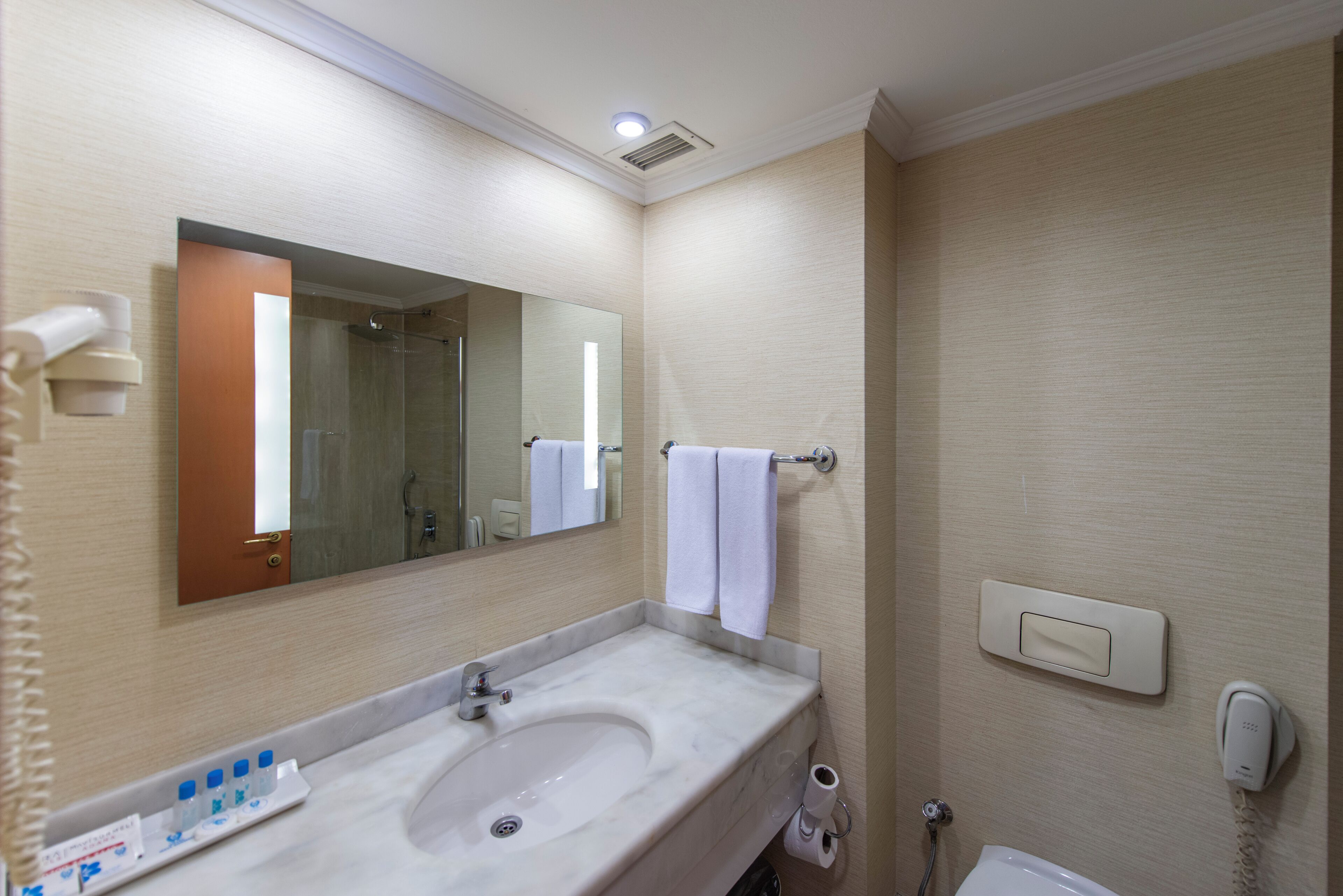 deluxe suite | bathroom | jetted bath, free toiletries, hair dryer, bathrobes