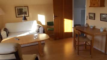 Apartment, 2 Bedrooms | Living area | Table football, books