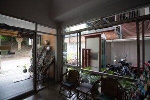 Blick von der Unterkunft