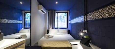 Private Double Room | Wi-Fi ฟรี, ผ้าปูที่นอน