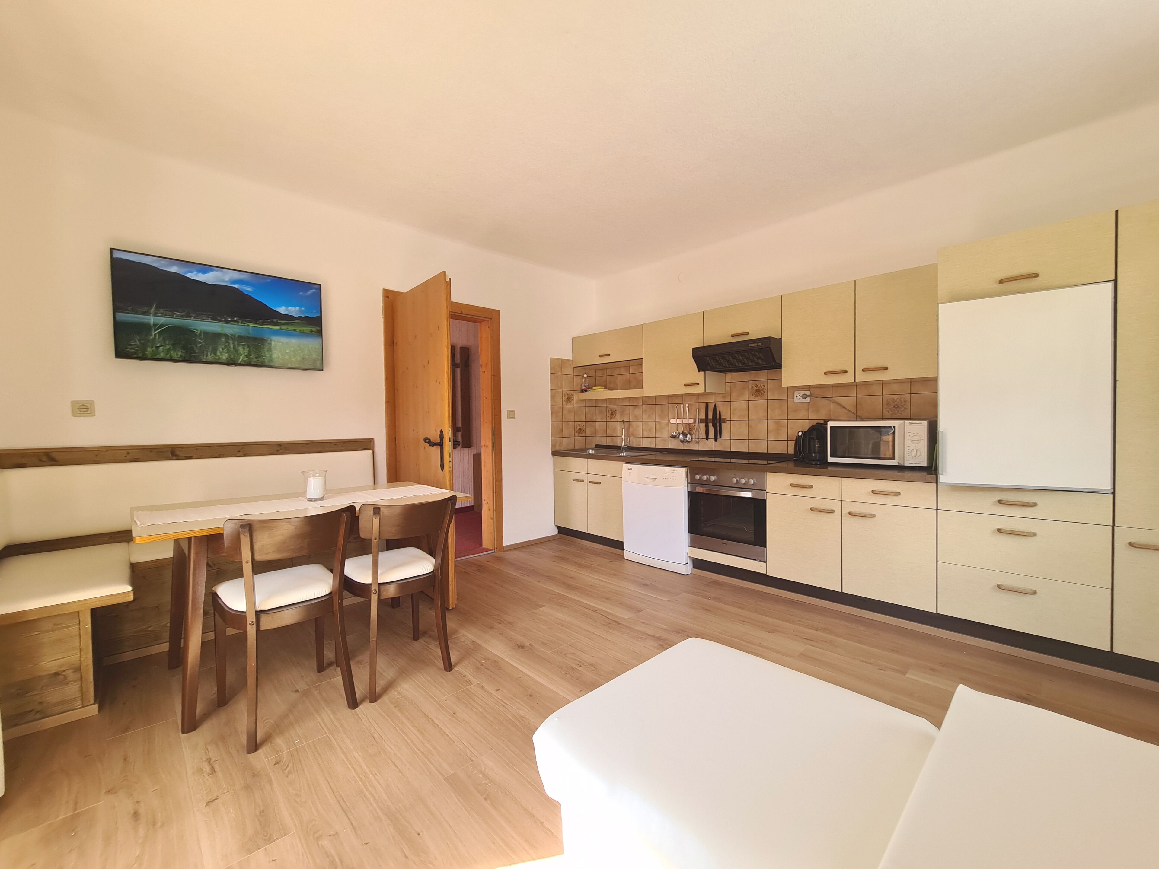 Standard Apartment, 2 Bedrooms, Lake View | Living area | Flat-screen TV