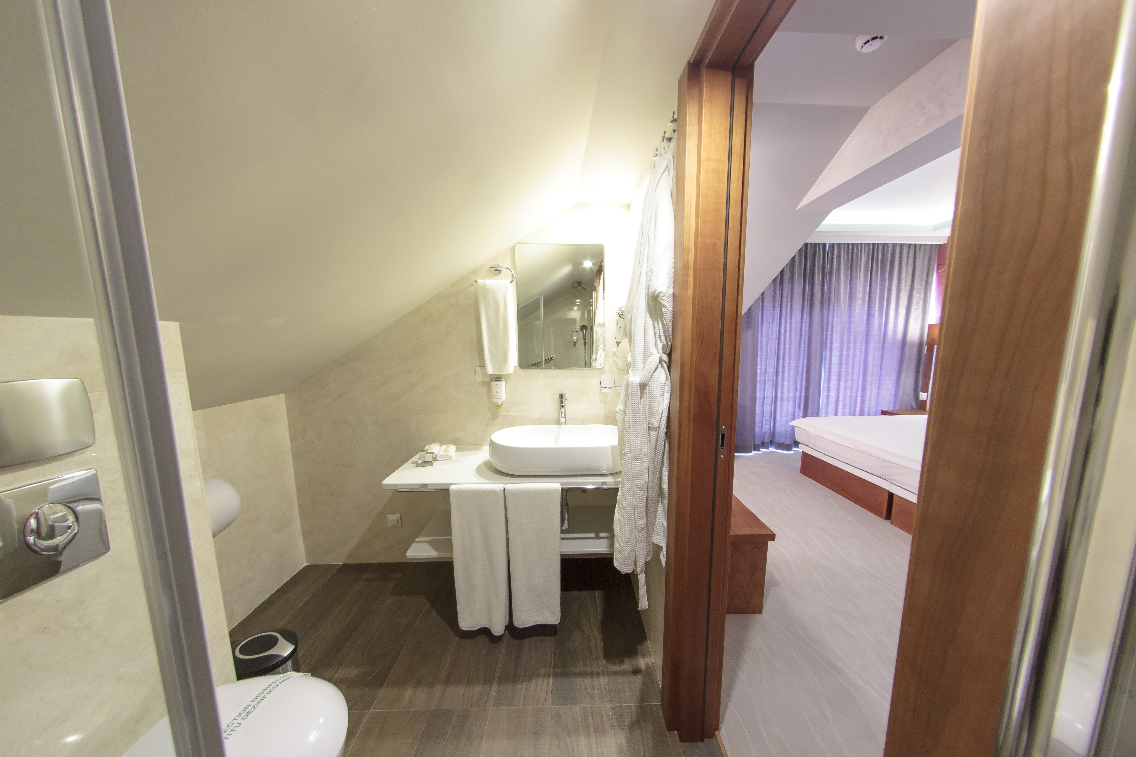 standard double room, balcony | bathroom | shower, free toiletries, dressing gowns, towels