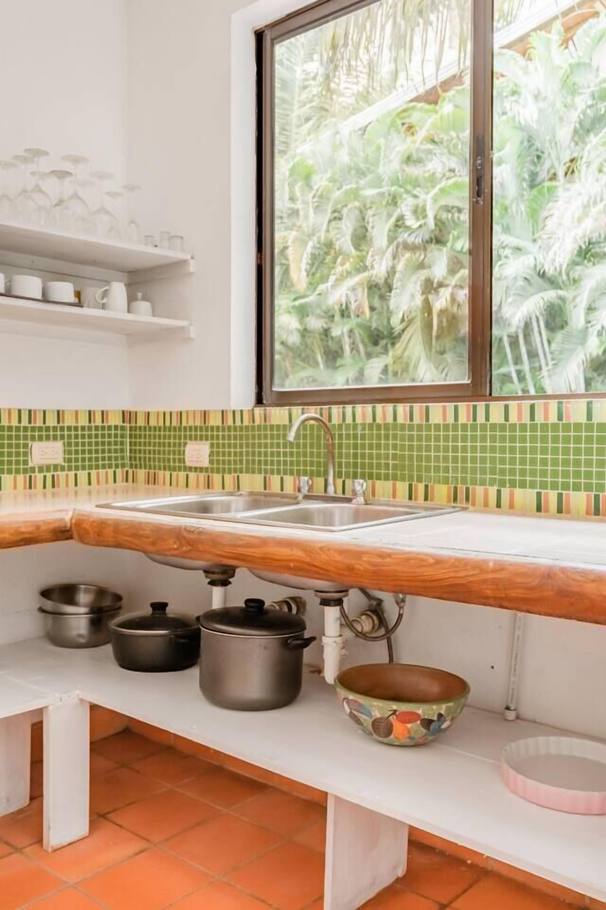 exclusive villa | private kitchen | full-sized fridge, coffee/tea maker, electric kettle, dining tables