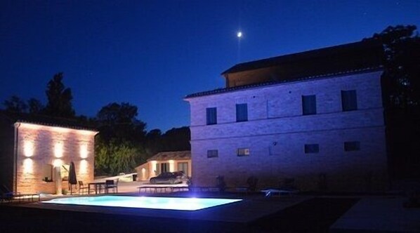 Front of property – evening/night