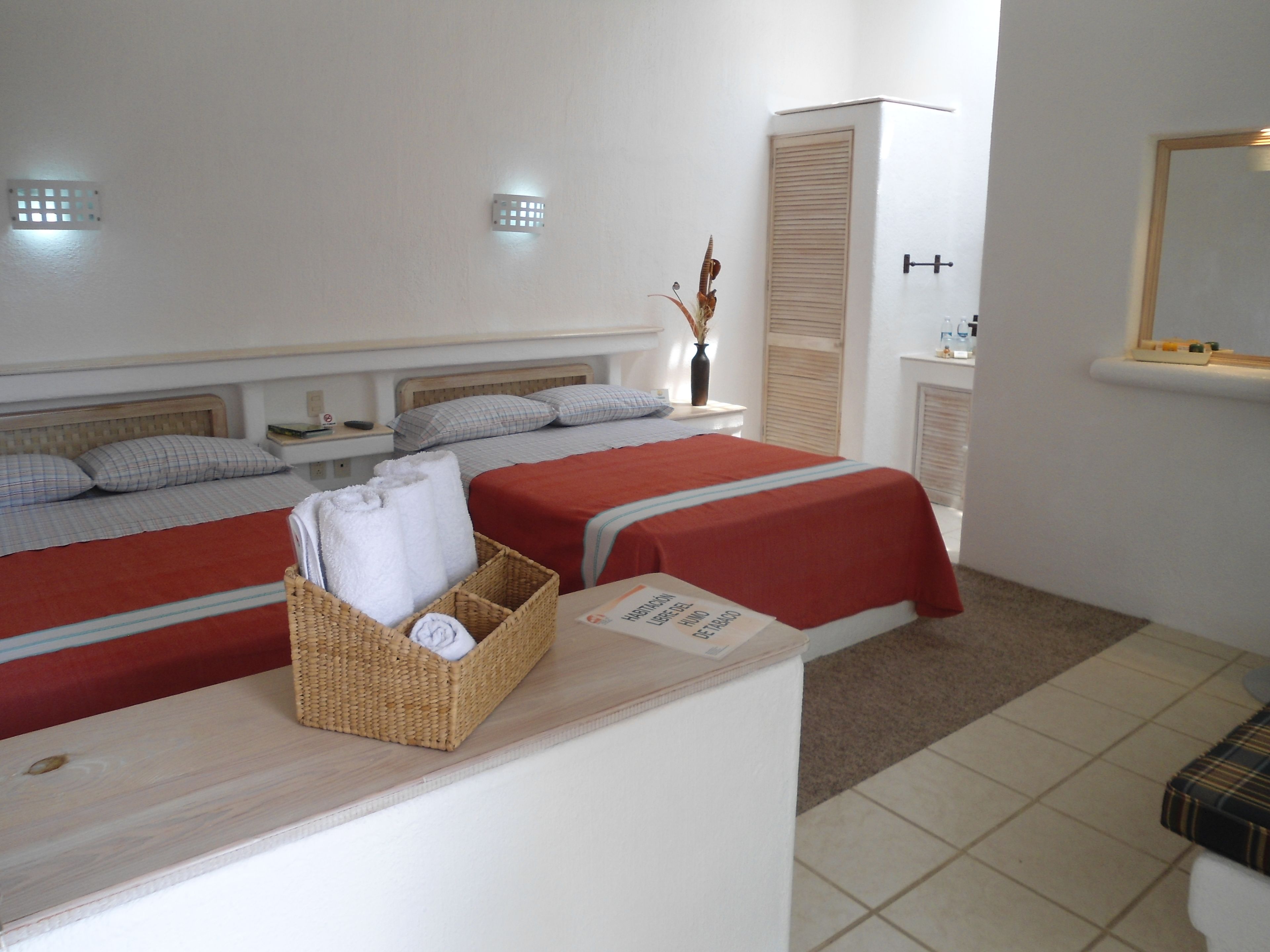 standard room, 2 double beds | desk, rollaway beds, free wifi, bed sheets