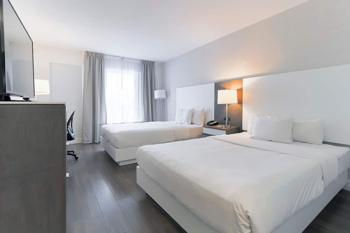 Superior Room, 2 Queen Beds, Annex Building | Desk, iron/ironing board, free WiFi, bed sheets