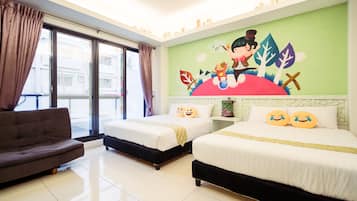 Standard Quadruple Room, 1 Bedroom, Non Smoking, Ensuite | 1 bedroom, individually furnished, blackout drapes, free WiFi