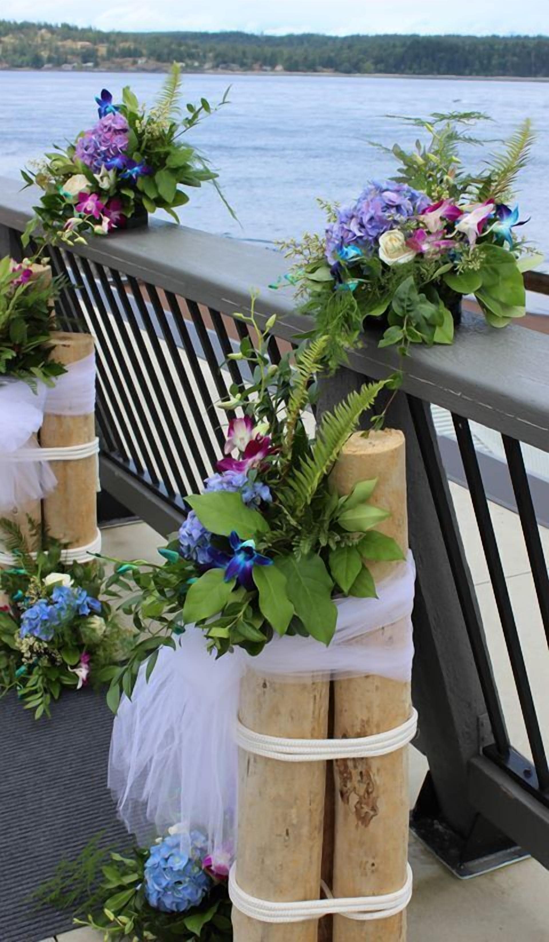 outdoor wedding area