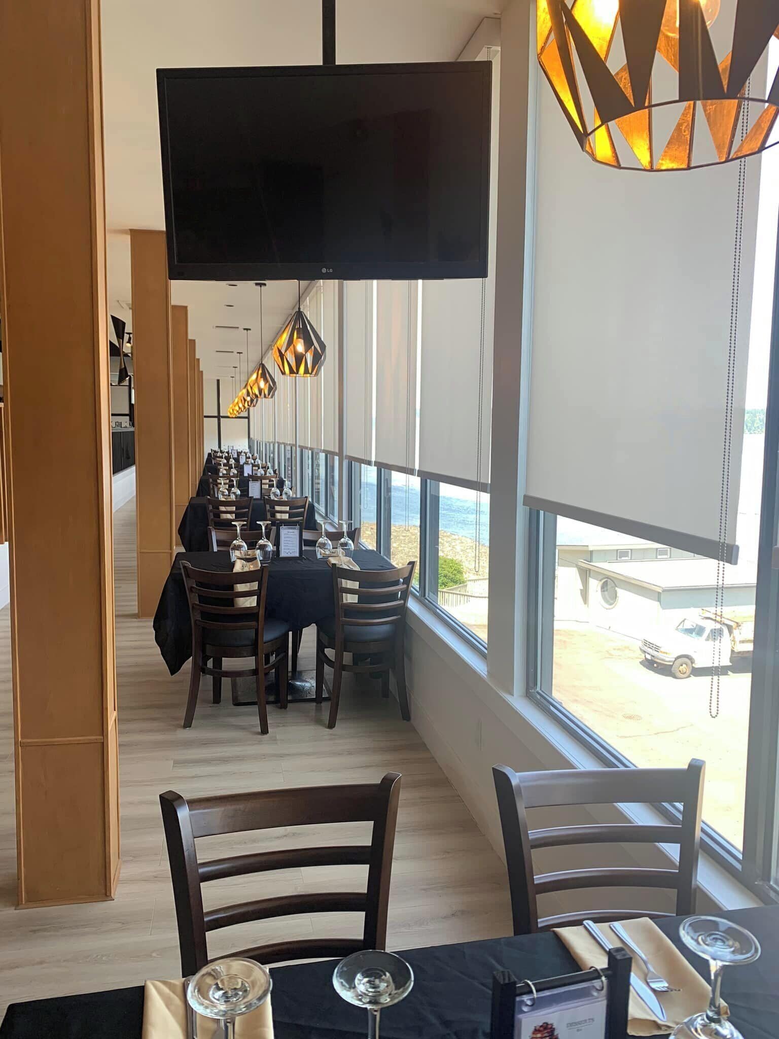 breakfast, lunch, dinner served; american cuisine, sea views