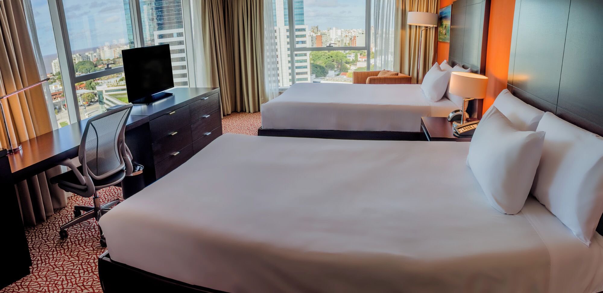 Zimmer, 2 Doppelbetten, Eckzimmer