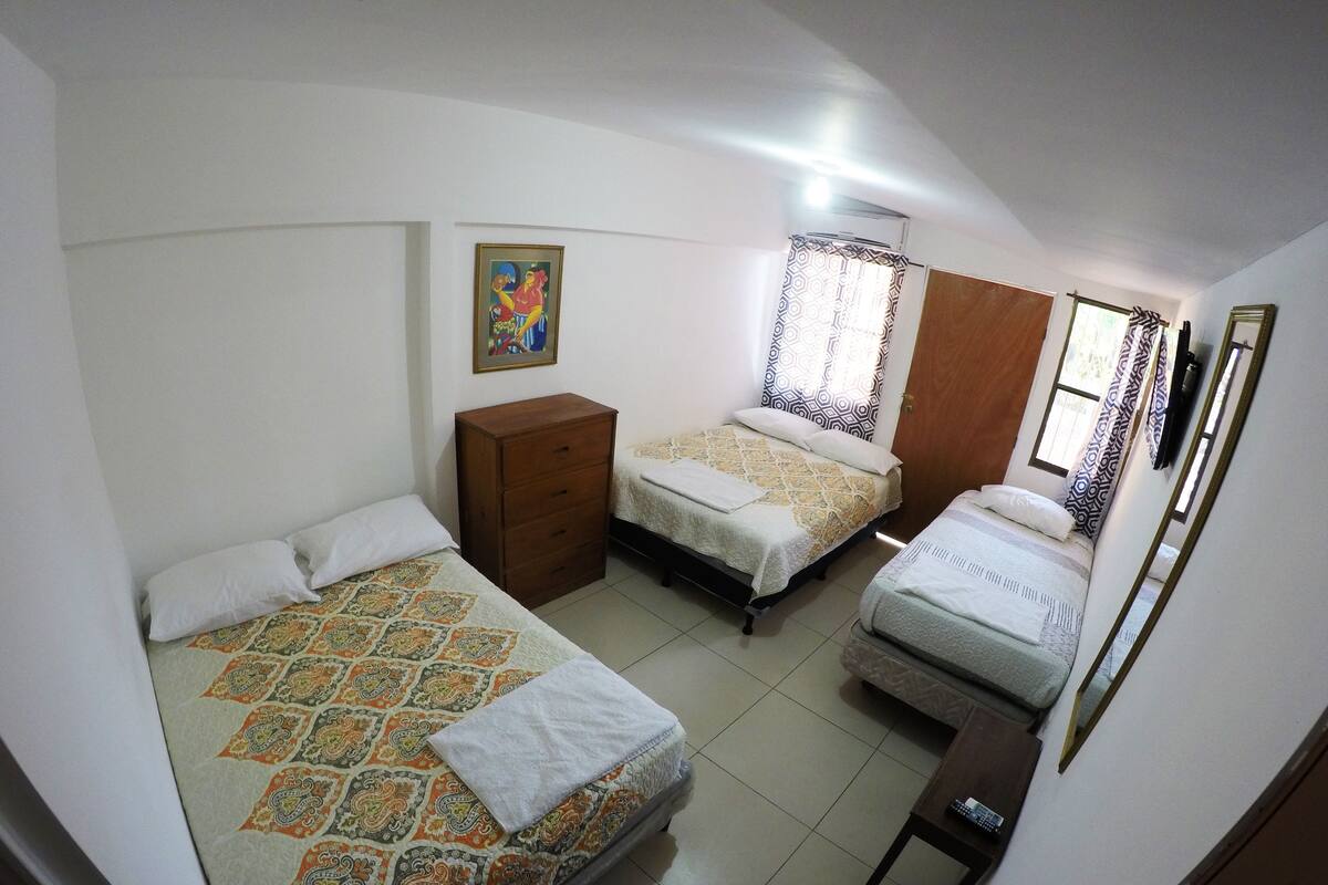 Family Room | Premium bedding, desk, iron/ironing board, free WiFi