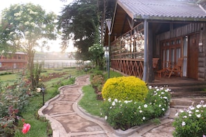 Deluxe Chalet, Lake View, Lakeside | Terrace/patio