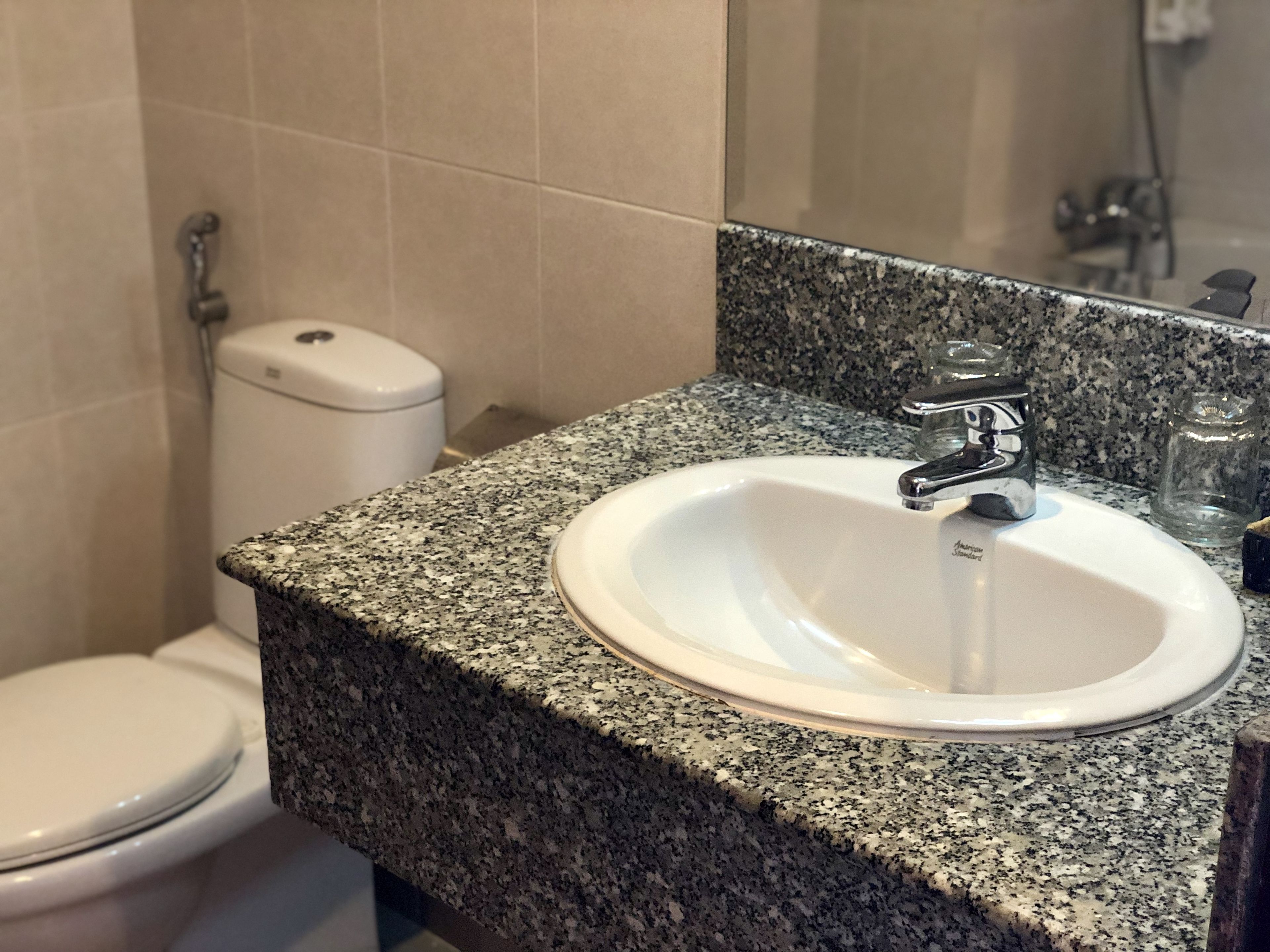 superior room | bathroom | free toiletries, hair dryer, slippers, towels