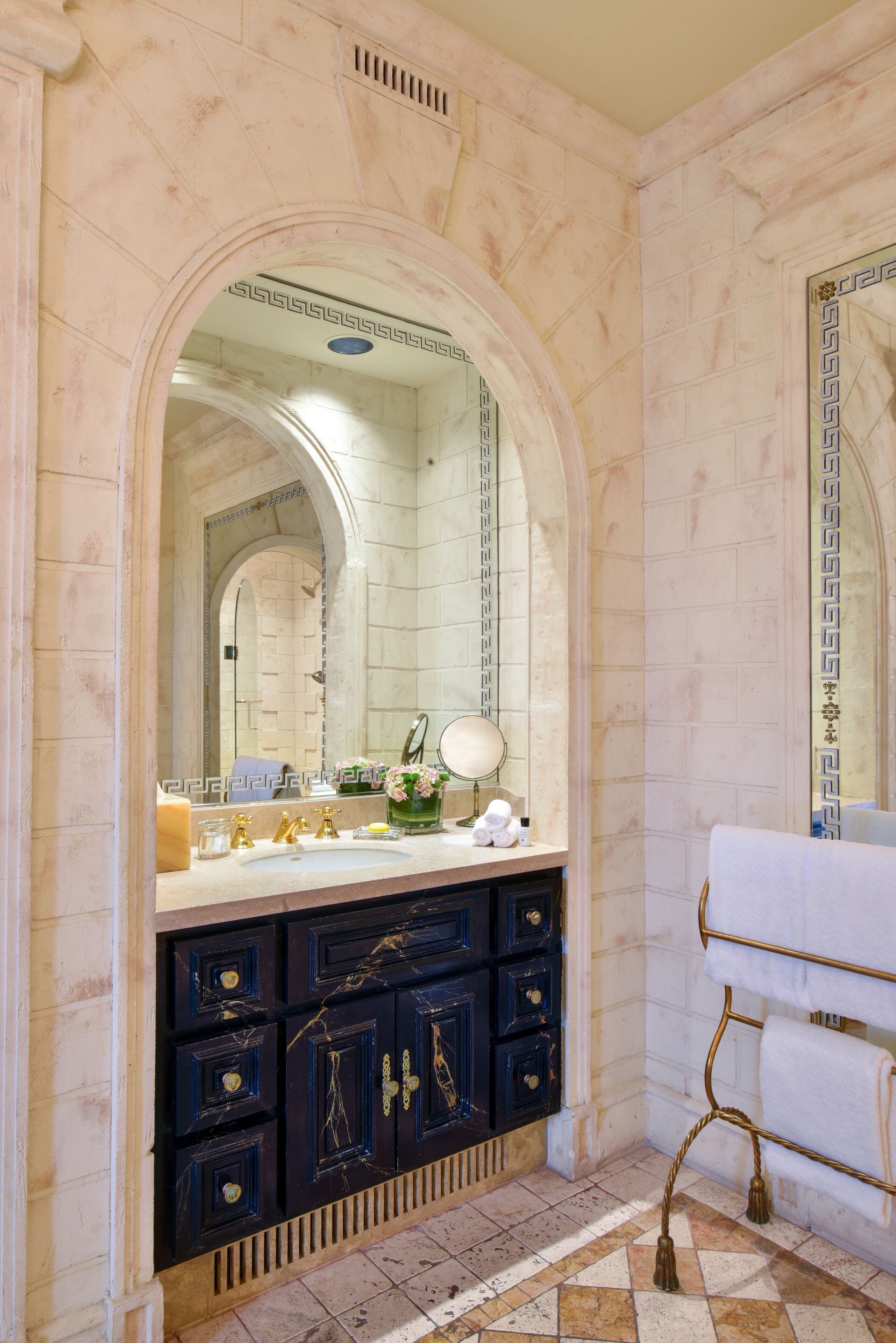 shower, designer toiletries, hair dryer, bathrobes