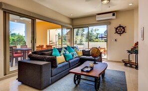 Premium Condo, 3 Bedrooms (Villas Kaxx) | Living room | Flat-screen TV - Tulum Natura Condos (Tulum)