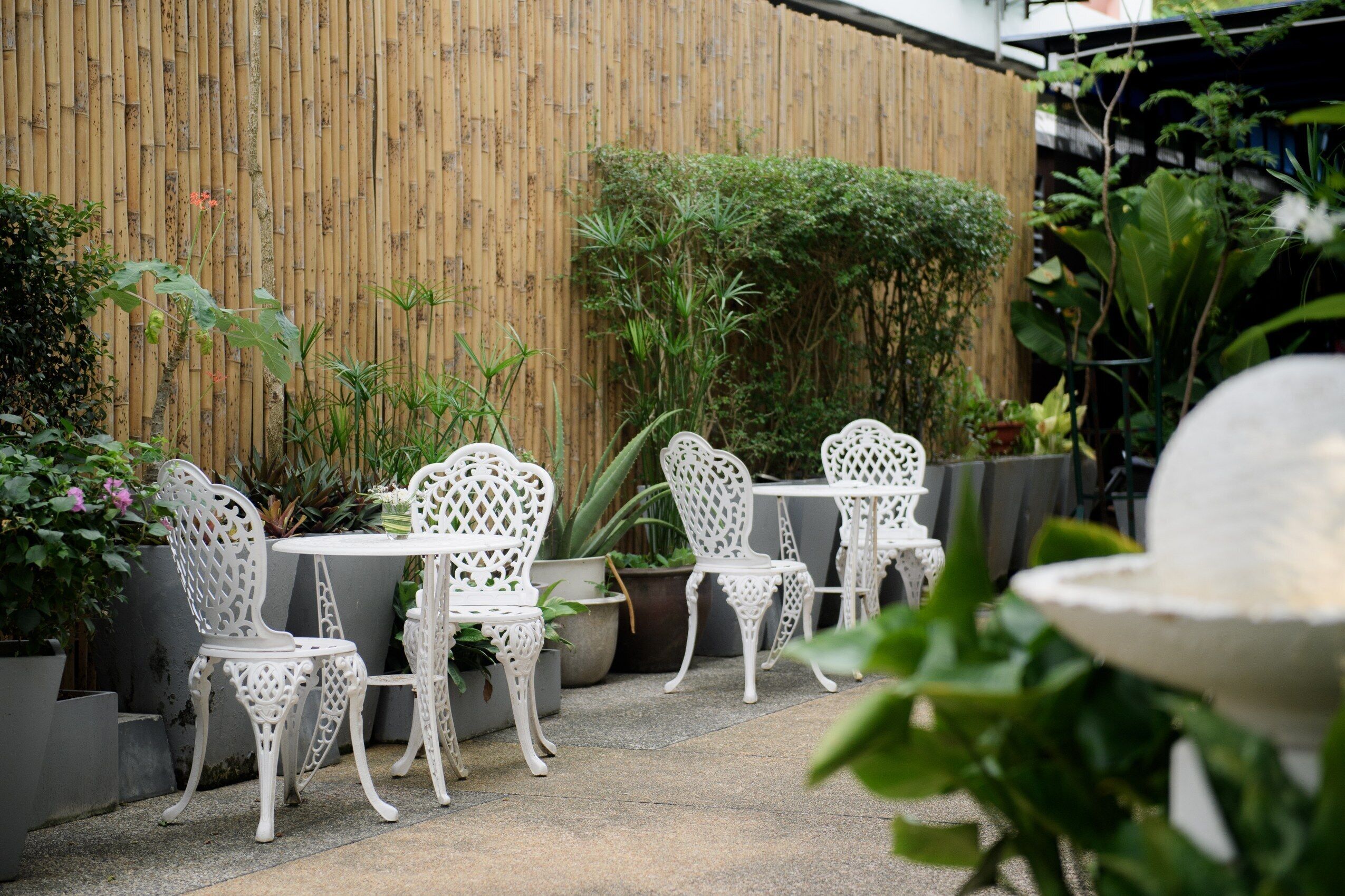 Vista frontal de la propiedad