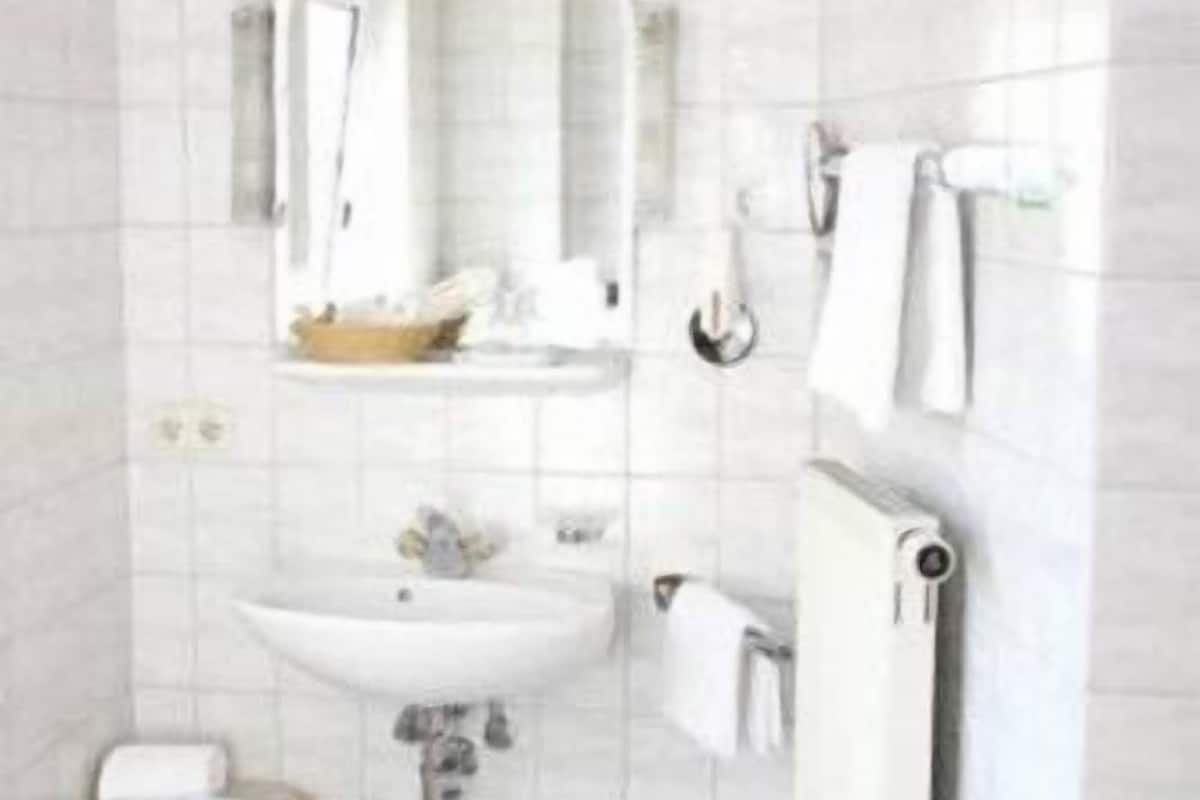 Een douche, gratis toiletartikelen, een haardroger, handdoeken