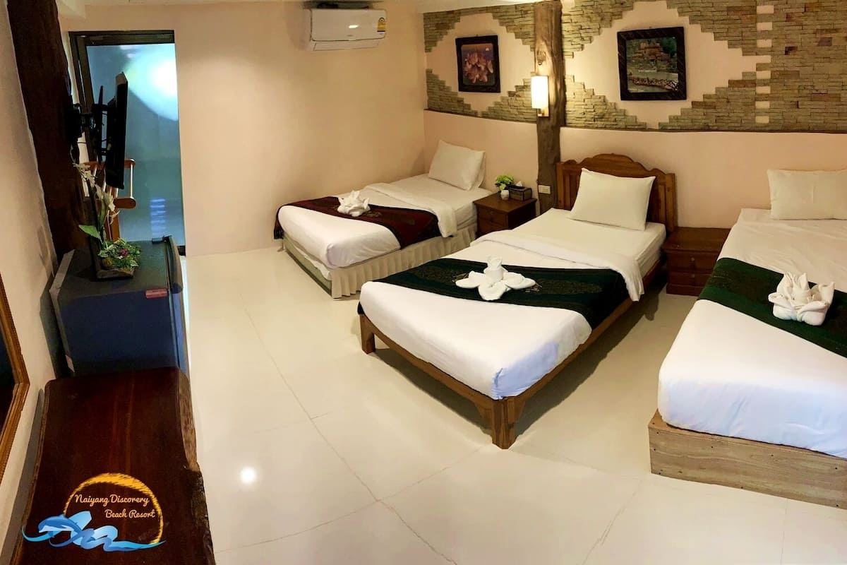 Family Room, 3 Single Beds, Private Bathroom | 1 bedroom, in-room safe, desk, free WiFi