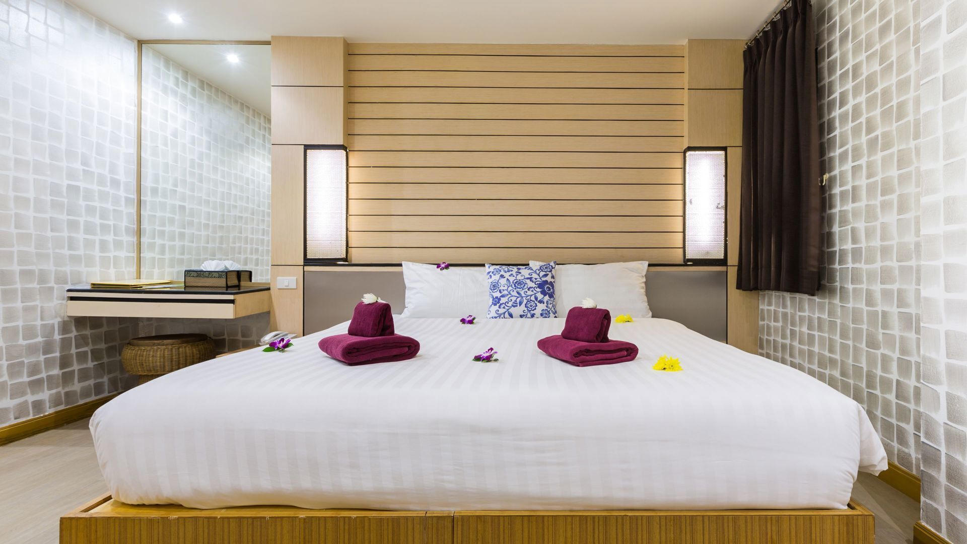 خزنة داخل الغرفة ومكتب وواي فاي مجانًا وملاءات أسرّة