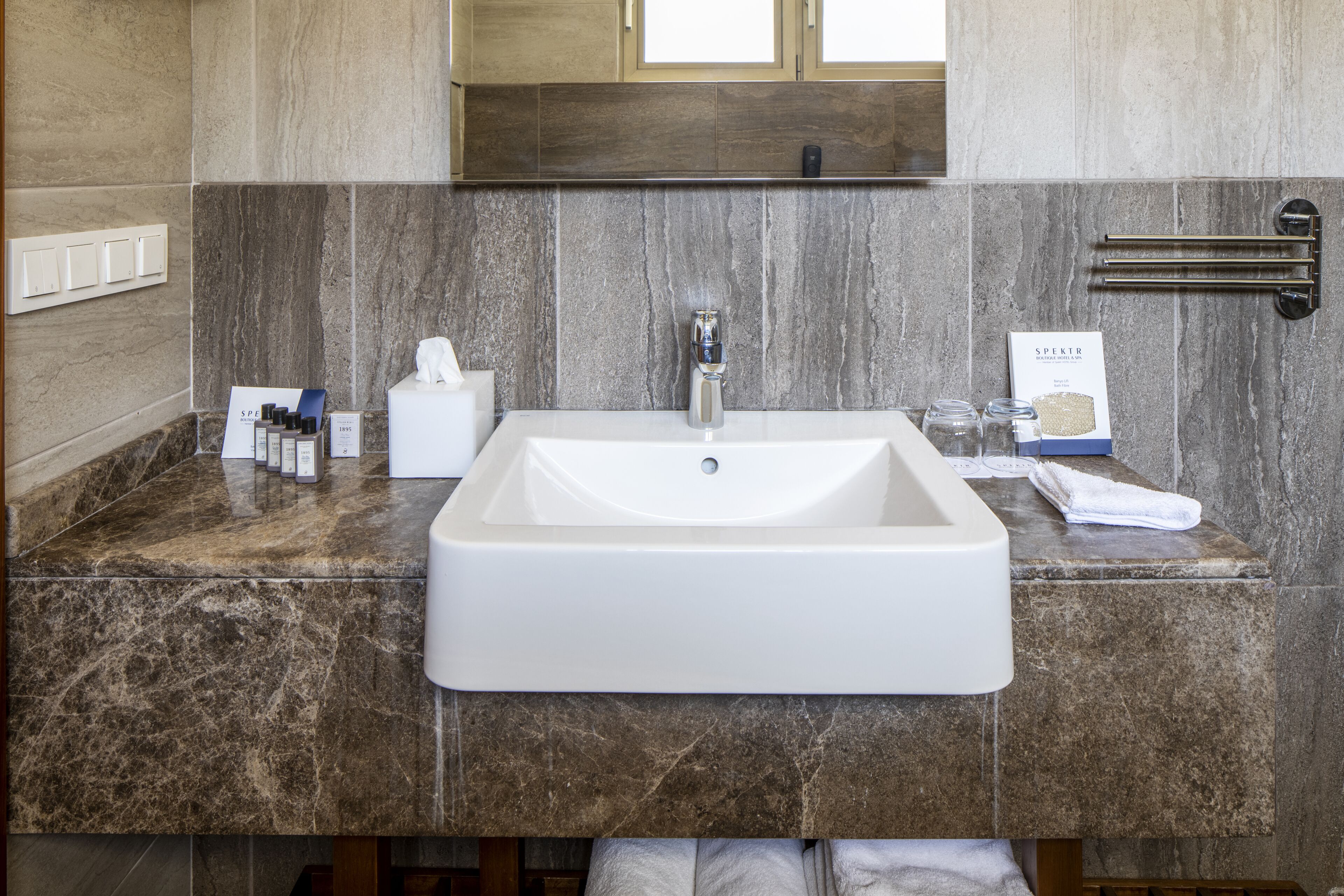 deluxe room, sea view | bathroom | shower, rainfall showerhead, designer toiletries, hair dryer