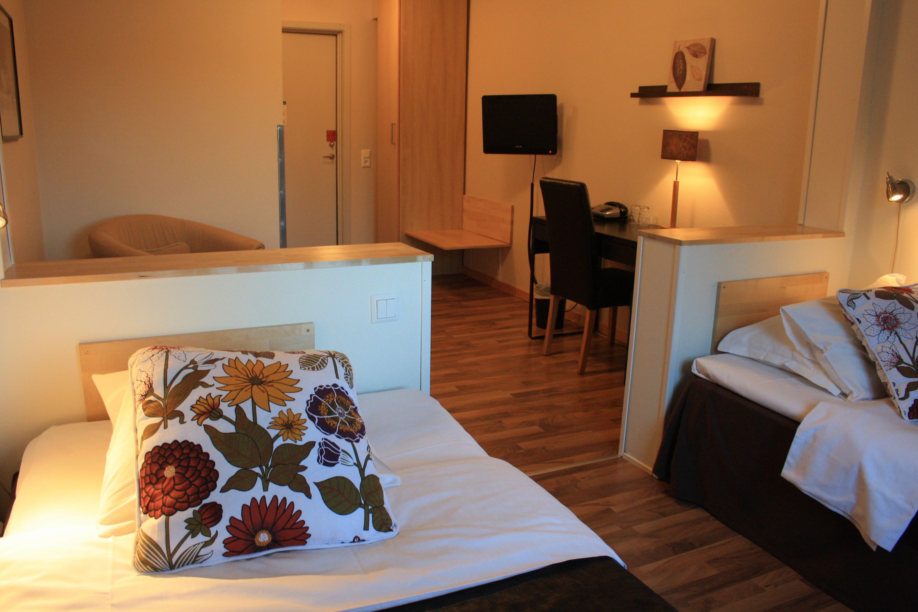 desk, blackout curtains, iron/ironing board, free wifi