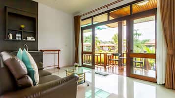 Televisión LCD de 32 pulgadas con canales por satélite, una televisión