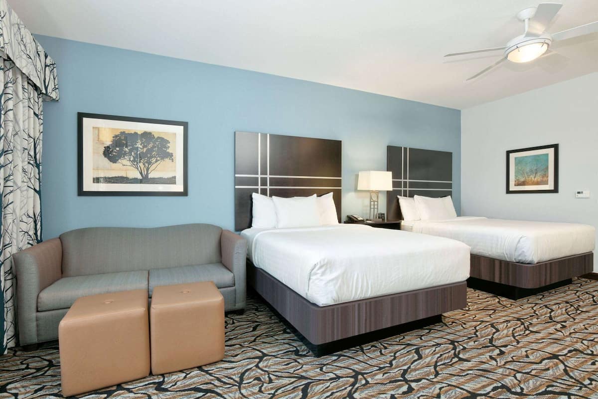 Premium bedding, pillow-top beds, in-room safe, desk