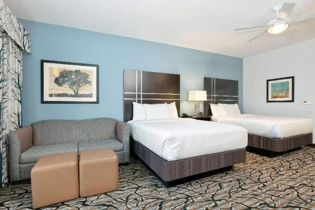 Premium bedding, pillow-top beds, in-room safe, desk