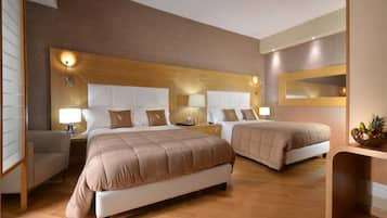 Quadruple Room | Premium bedding, minibar, in-room safe, desk