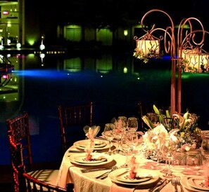 Outdoor banquet area - Sun Hotel (Santa Cruz)