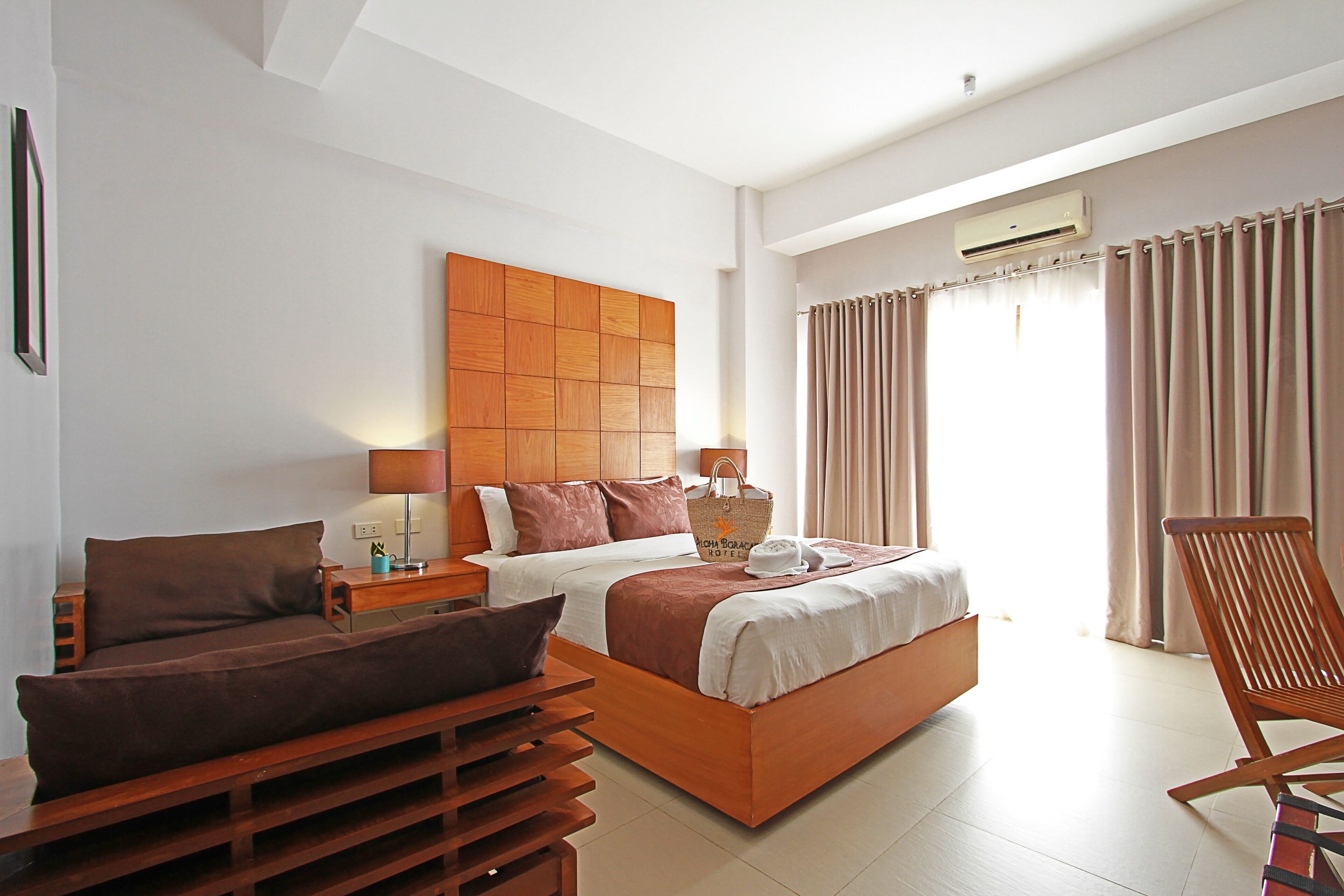 Premium bedding, memory-foam beds, in-room safe, desk