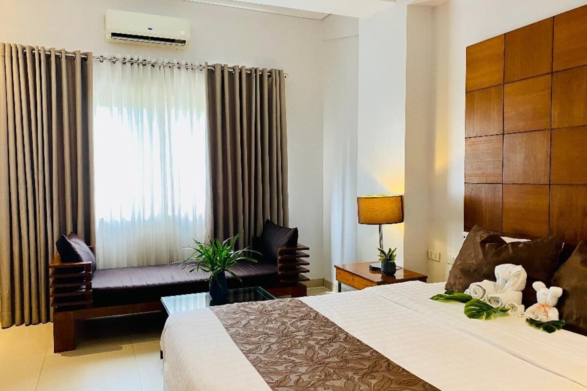 Premium bedding, memory foam beds, in-room safe, desk