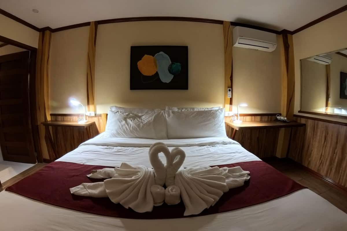 1 bedroom, Egyptian cotton sheets, premium bedding, down duvets