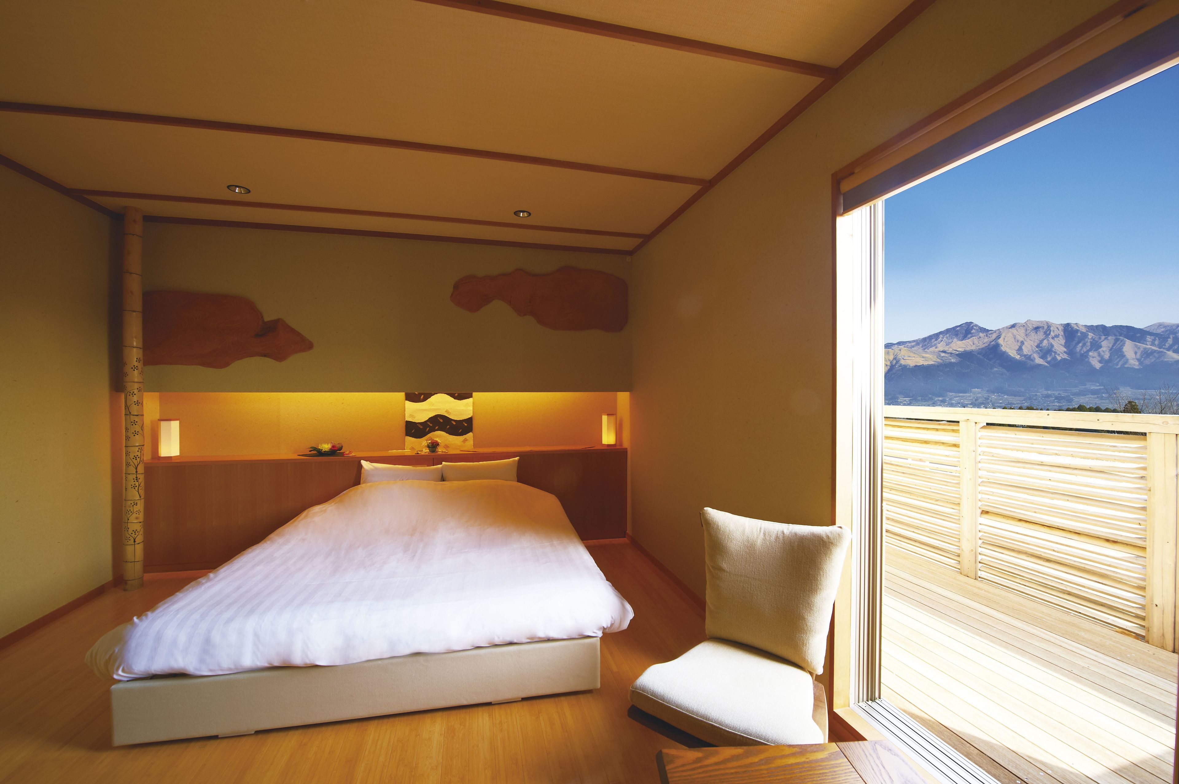 Unsui Villa, Japanese Sukiya style, Maisonette Double Room With Open-Air Bath(Check-in by 6PM) | 1 bedroom, individually decorated, individually furnished, bed sheets