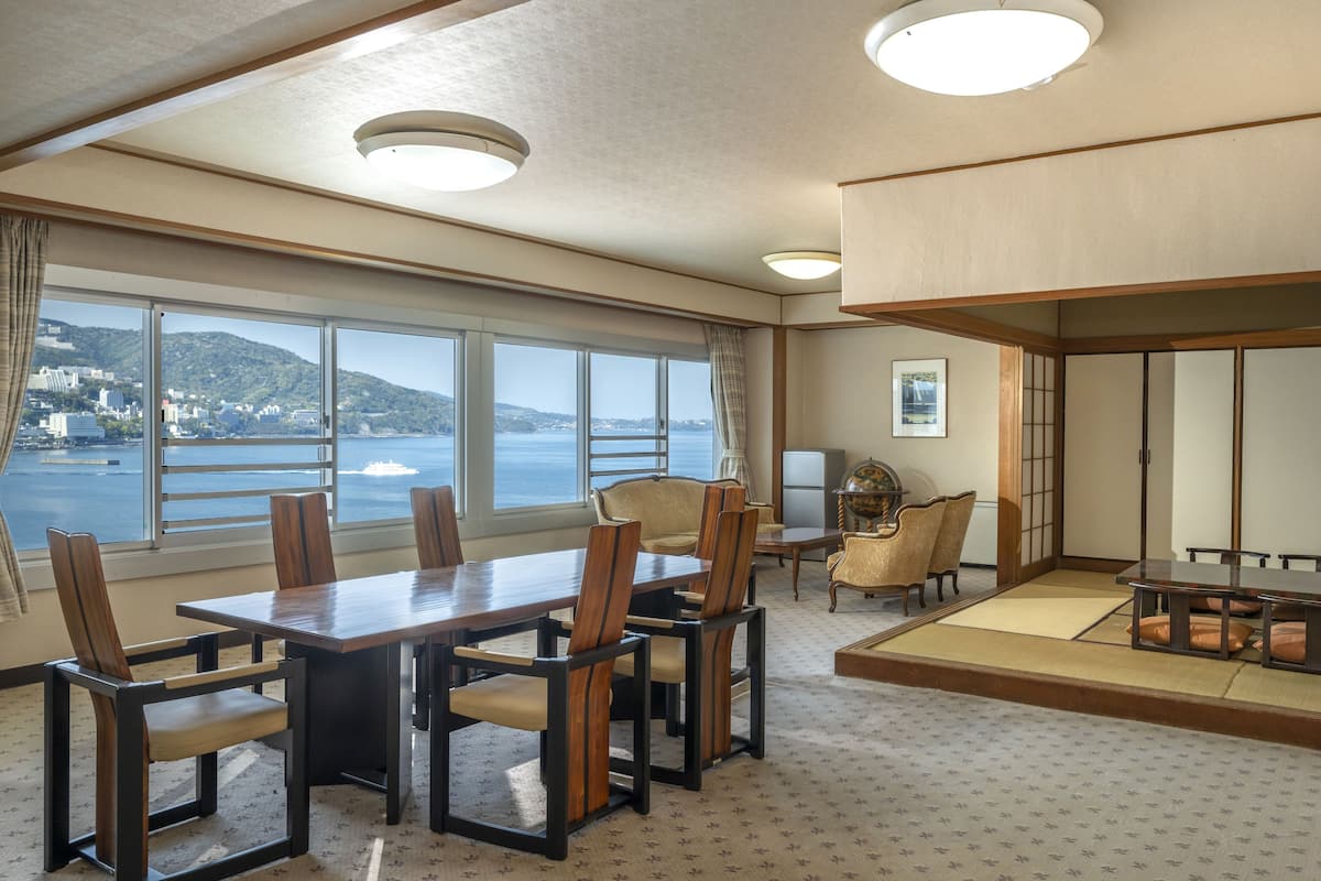 Habitación, para no fumadores (OCEAN, Japanese F, 12.5+10Tatami) | Caja de seguridad en la habitación, escritorio y wifi gratis