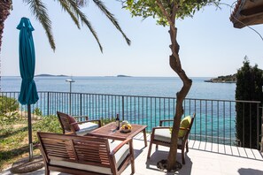 Apartment, 1 Bedroom, Terrace, Sea View | Terrace/patio - Apartments Villa Mirjana (Zupa dubrovacka)