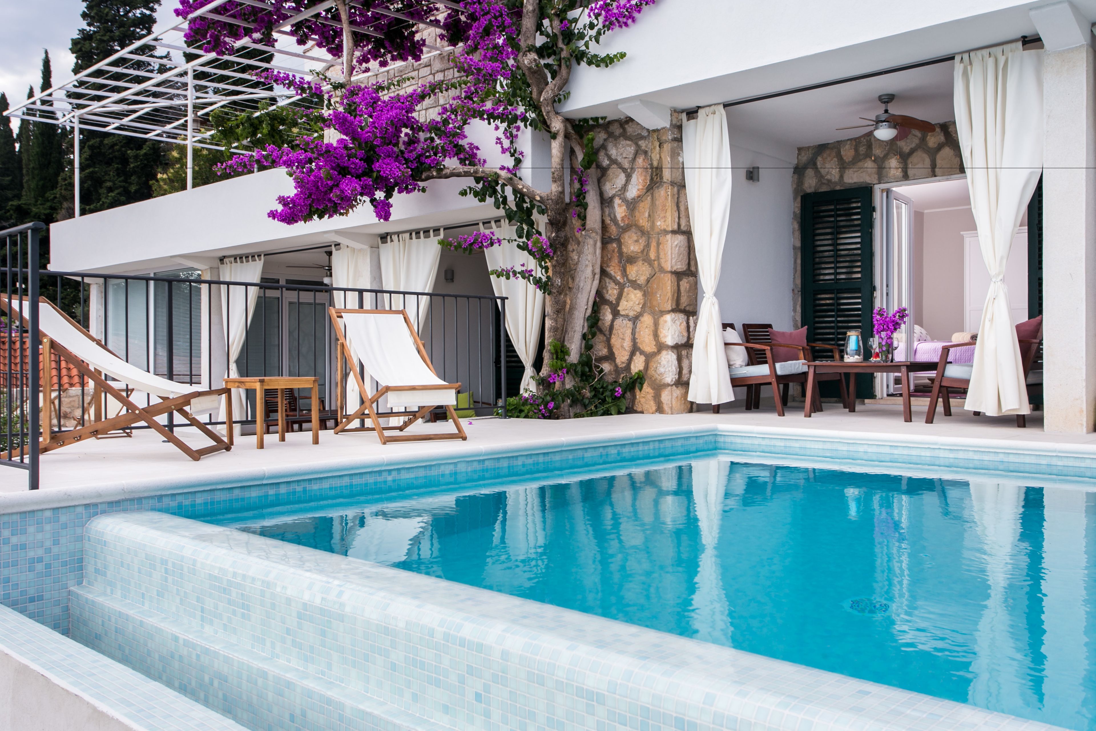 Estudio estándar, Terraza, vista al mar | Alberca al aire libre | Alberca al aire libre 