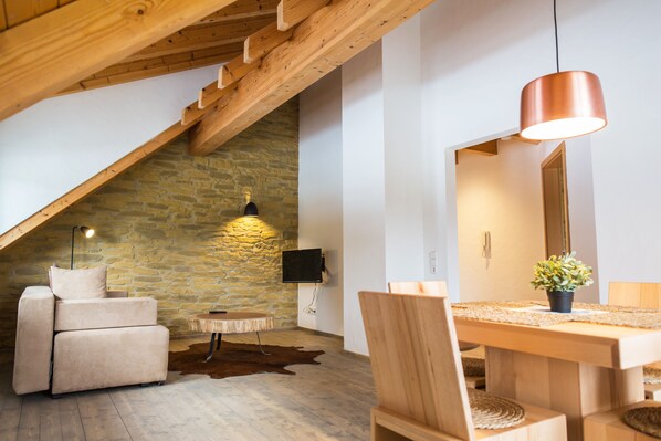 Apartment, 1 Bedroom | Living area | Flat-screen TV