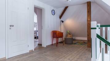 Apartment, 4 Bedrooms (Maisonette) | Living area | 101-cm flat-screen TV with cable channels, TV